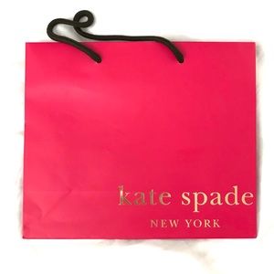 Pink Orange Kate Spade Gift Bag